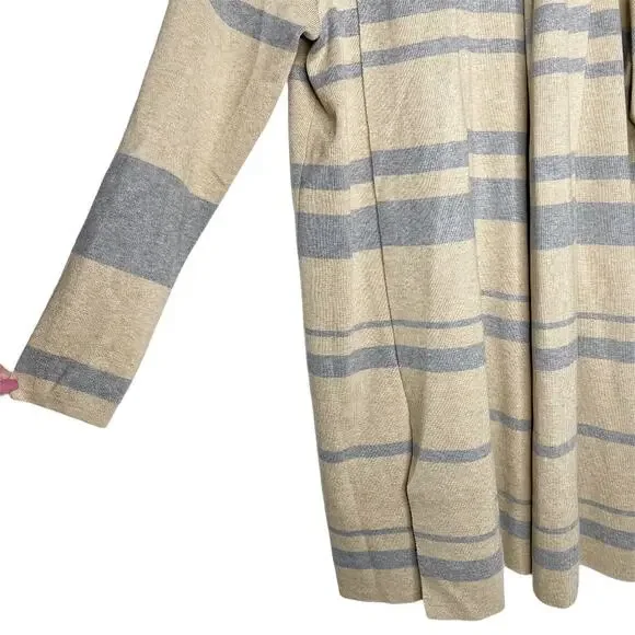 Calvin Klein Striped Heavy Knit Cardigan Large - Picture 3 of 10